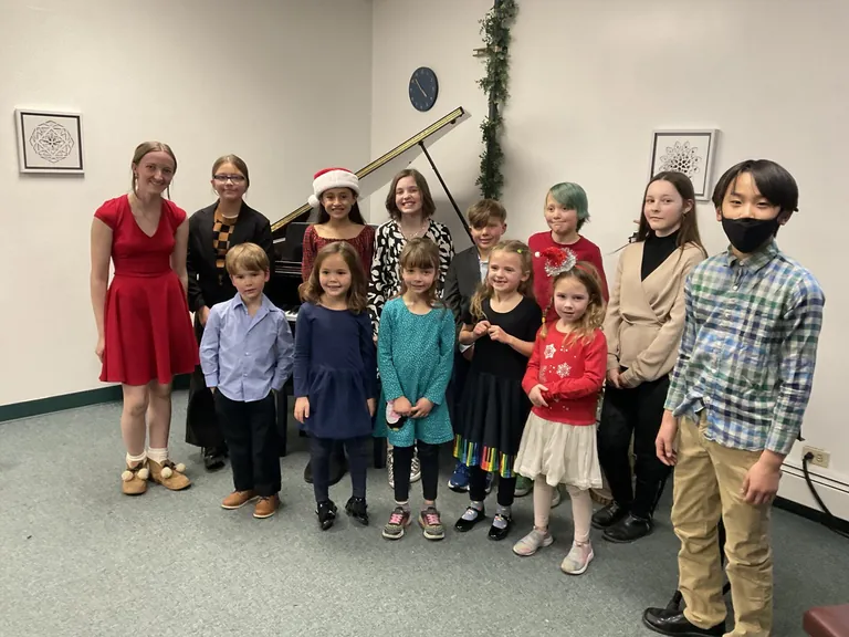 Students and teachers at Altitunes holiday recital