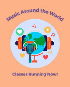 Music Around the World theme instagram flyer